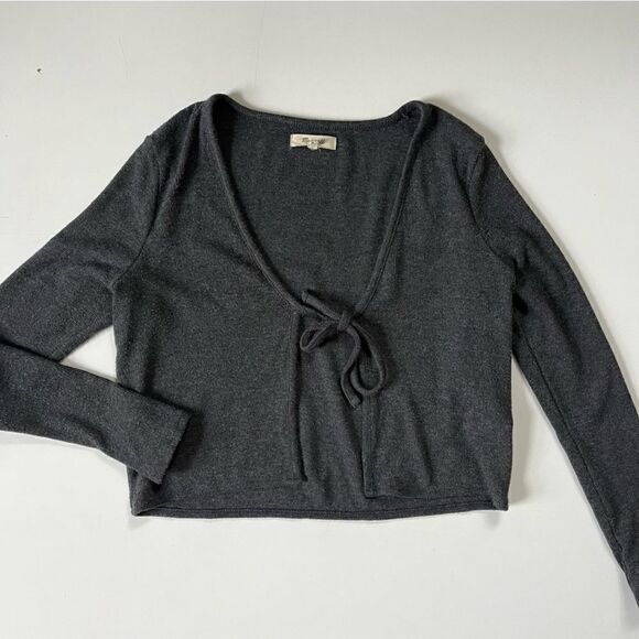 Madewell Brushed Rib Tie-Front Cardigan XXS - Picture 5 of 12